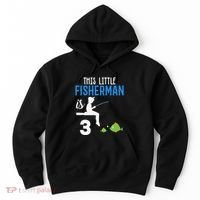 This Little Fisherman Is 3 Rd Cute Birthday Gift Hoodie thumb 0
