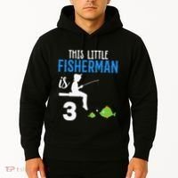 This Little Fisherman Is 3 Rd Cute Birthday Gift Hoodie thumb 2