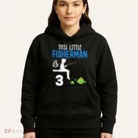 This Little Fisherman Is 3 Rd Cute Birthday Gift Hoodie thumb 5