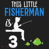 This Little Fisherman Is 3 Rd Cute Birthday Gift Hat thumb 2