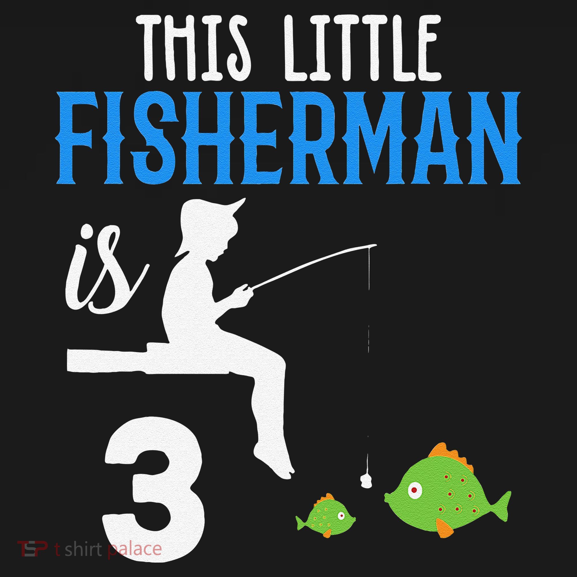 This Little Fisherman Is 3 Rd Cute Birthday Gift Women's T-Shirt