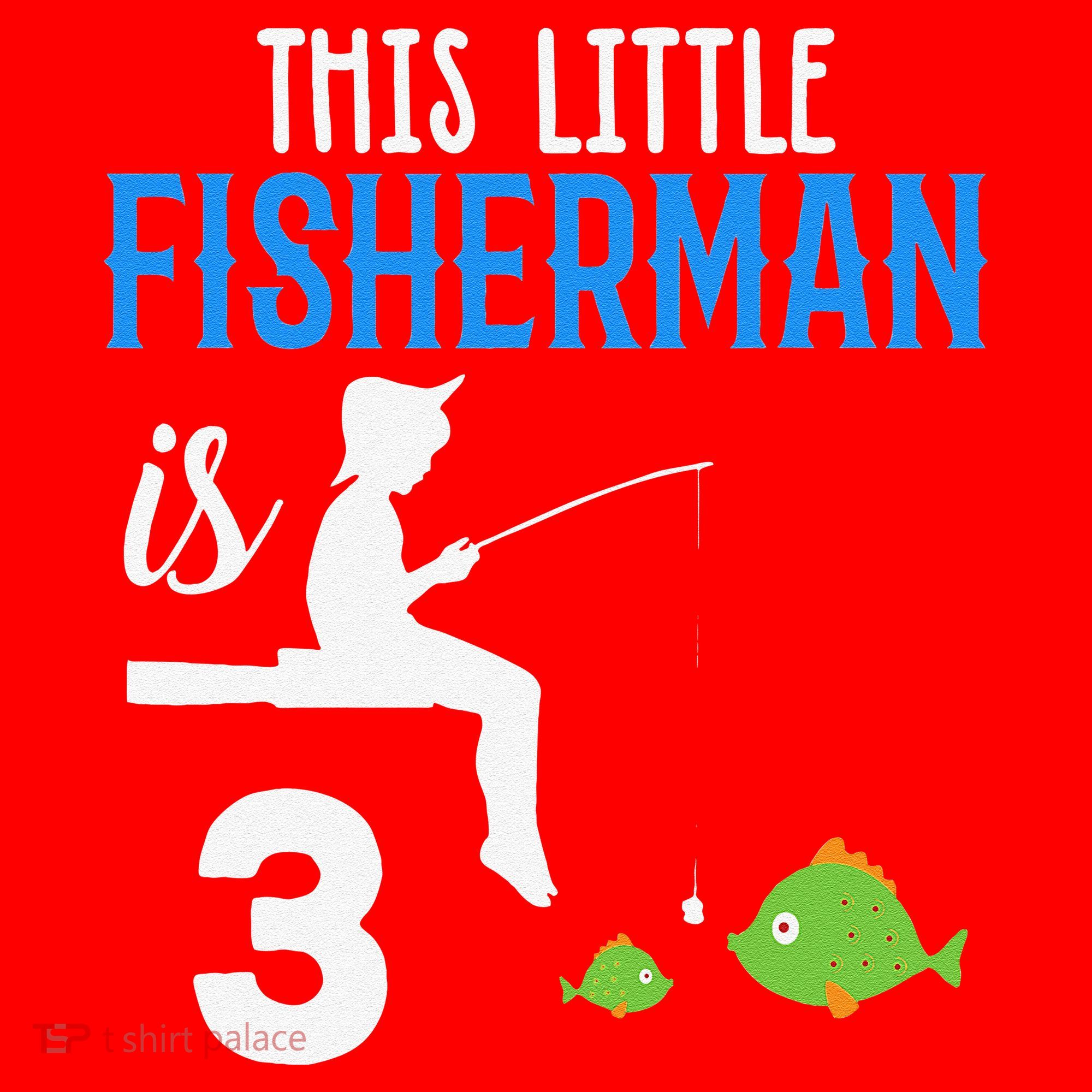 This Little Fisherman Is 3 Rd Cute Birthday Gift Santa Hat
