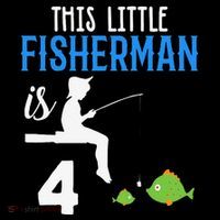 This Little Fisherman Is 4 Th Cute Birthday Gift Coffee Mug thumb 5