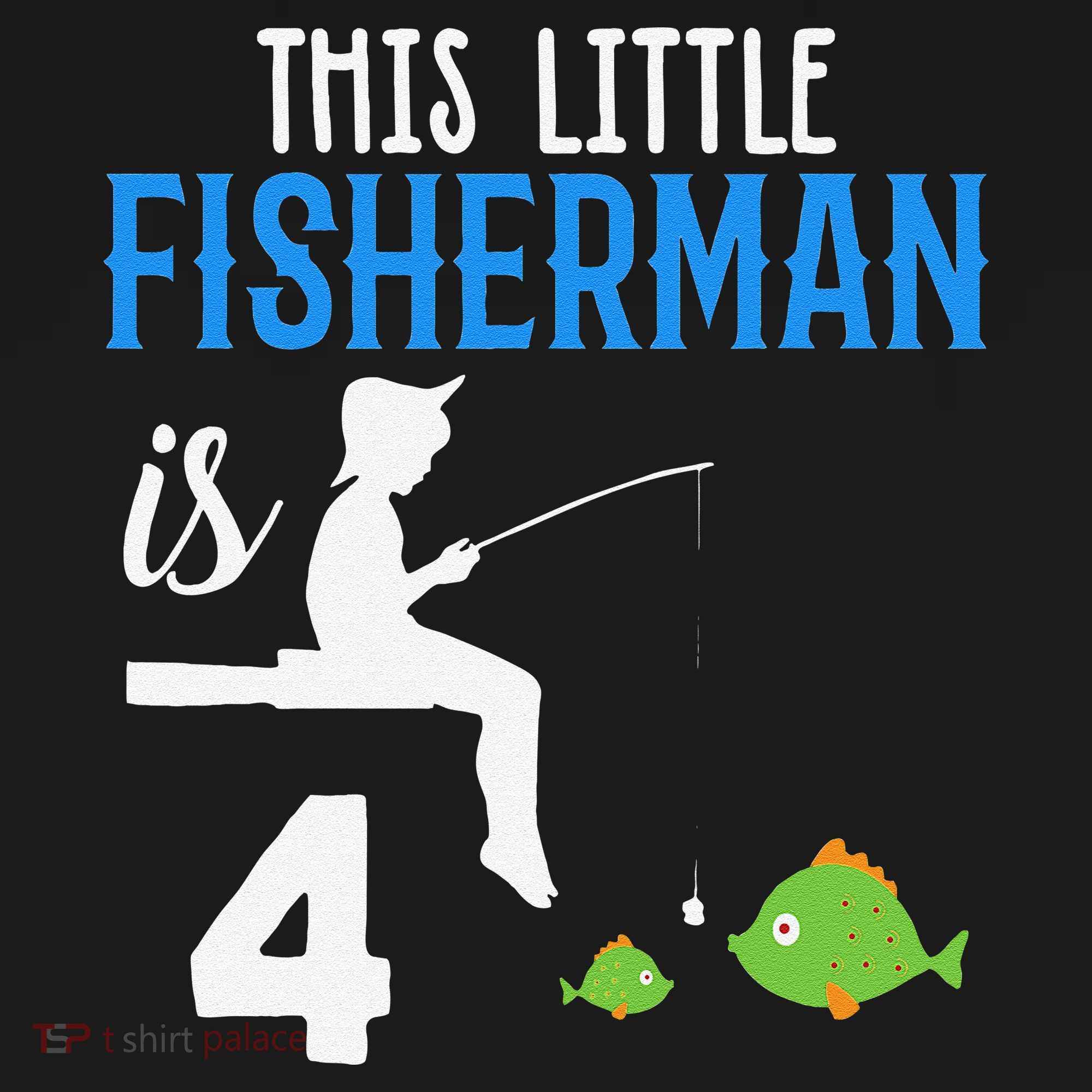 This Little Fisherman Is 4 Th Cute Birthday Gift Polo