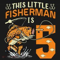 This Little Fisherman Is 5 Fishing 5 Years Old Birthday Gift Women's Hoodie thumb 2