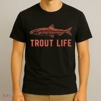 Trout Life Fly Fishing Fishing T-Shirt thumb 3
