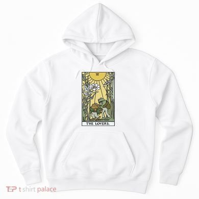 The Lovers Frog Toad Tarot Card Cottagecore Hoodie