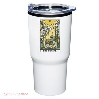 The Lovers Frog Toad Tarot Card Cottagecore Tumbler