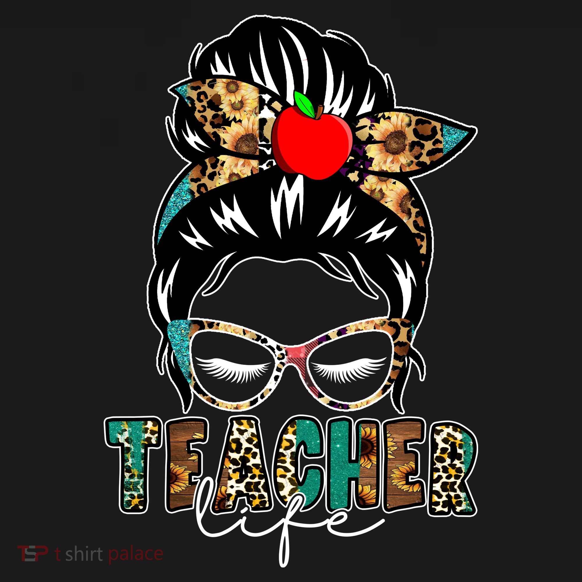 Teacher Life Female Bun Backpack