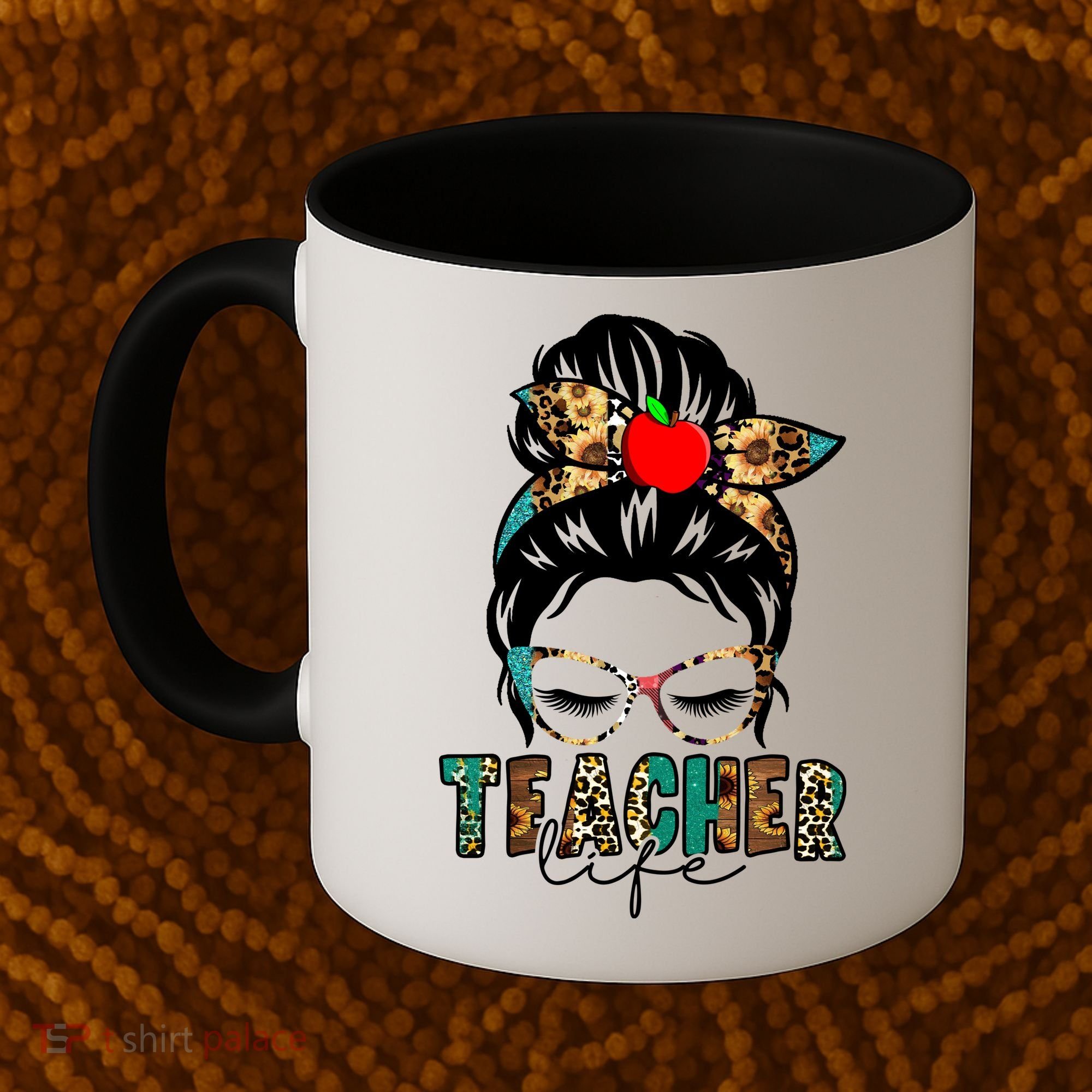 Teacher Life Female Bun Coffee Mug