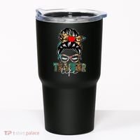 Teacher Life Female Bun Tumbler thumb 0