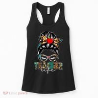 Teacher Life Female Bun Women's Tank Top thumb 0