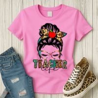 Teacher Life Female Bun Women's T-Shirt thumb 3