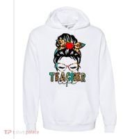Teacher Life Female Bun Comfort Colors Garment-Dyed Hooded Sweatshirt thumb 0