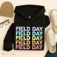 teacher lovers Funny It's Field Day Ya'll Teacher Hoodie thumb 4