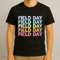 teacher lovers Funny It's Field Day Ya'll Teacher T-Shirt thumb 3