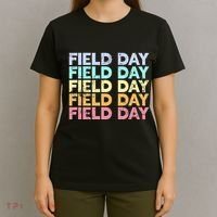 teacher lovers Funny It's Field Day Ya'll Teacher T-Shirt thumb 4