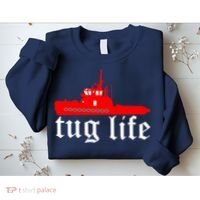 TUG LIFE funny tugboat Sweatshirt thumb 2