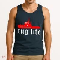 TUG LIFE funny tugboat Tank Top thumb 3