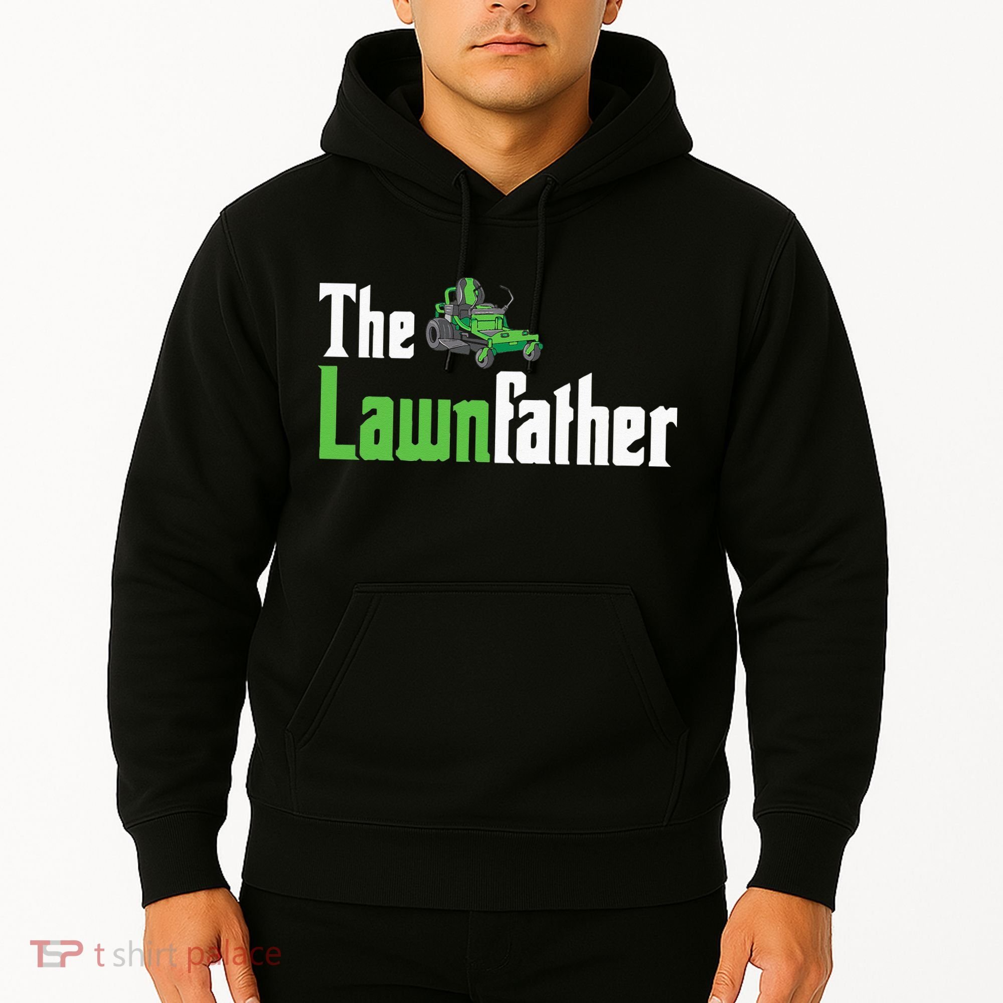 The Lawnfather Funny Lawn Mowing Hoodie