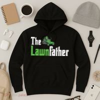 The Lawnfather Funny Lawn Mowing Hoodie thumb 3