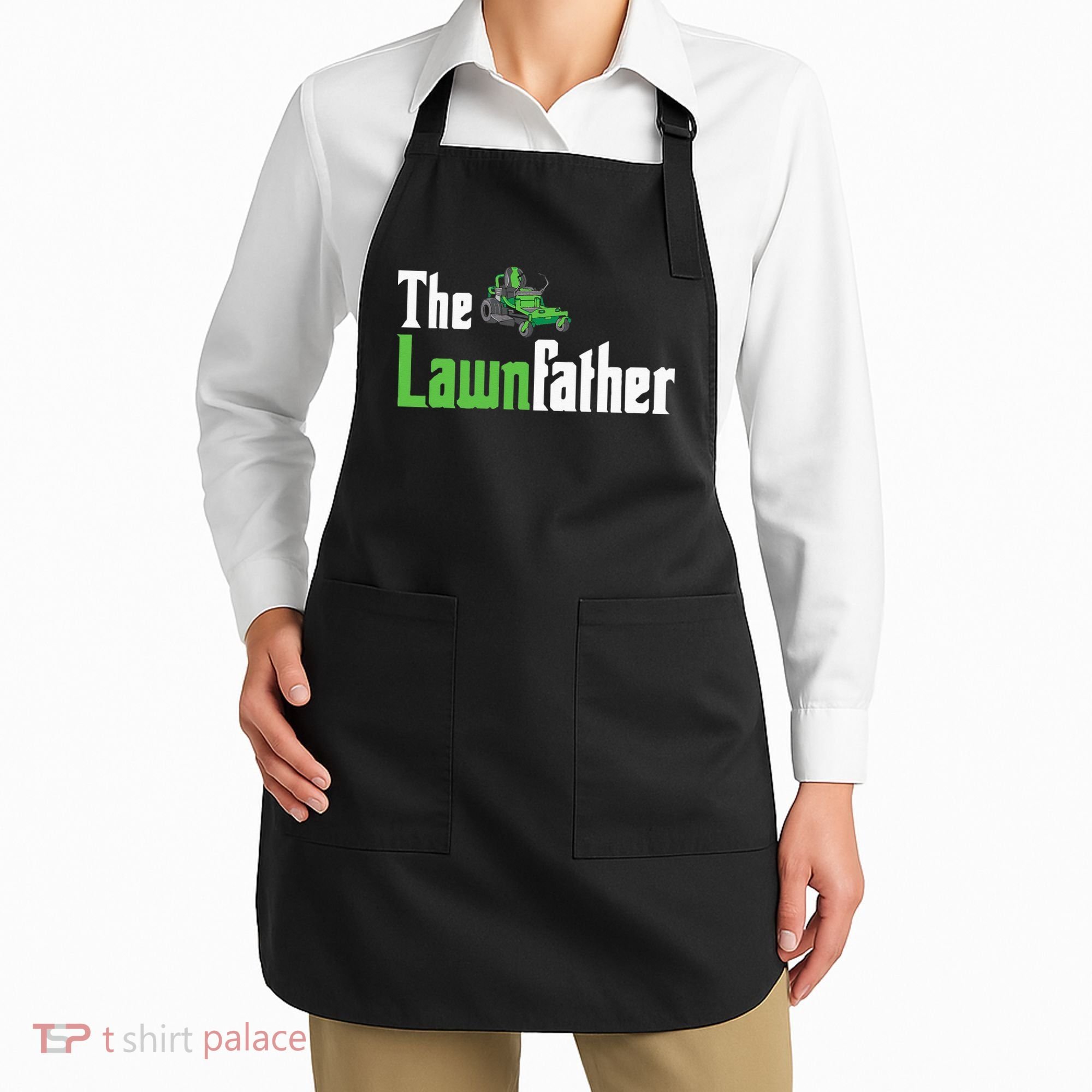 The Lawnfather Funny Lawn Mowing Apron