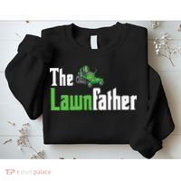 The Lawnfather Funny Lawn Mowing Sweatshirt thumb 2