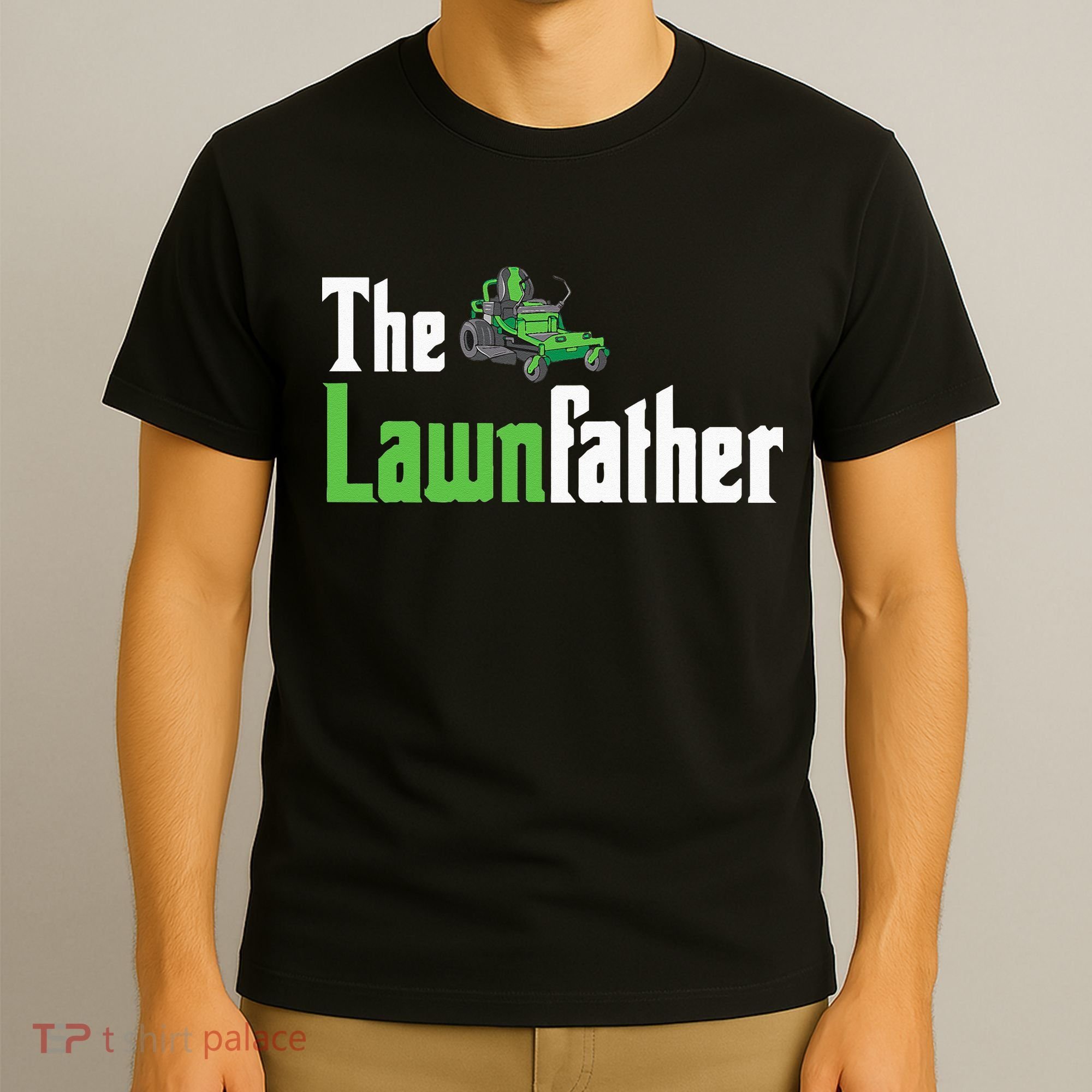 The Lawnfather Funny Lawn Mowing T-Shirt