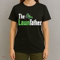 The Lawnfather Funny Lawn Mowing T-Shirt thumb 4