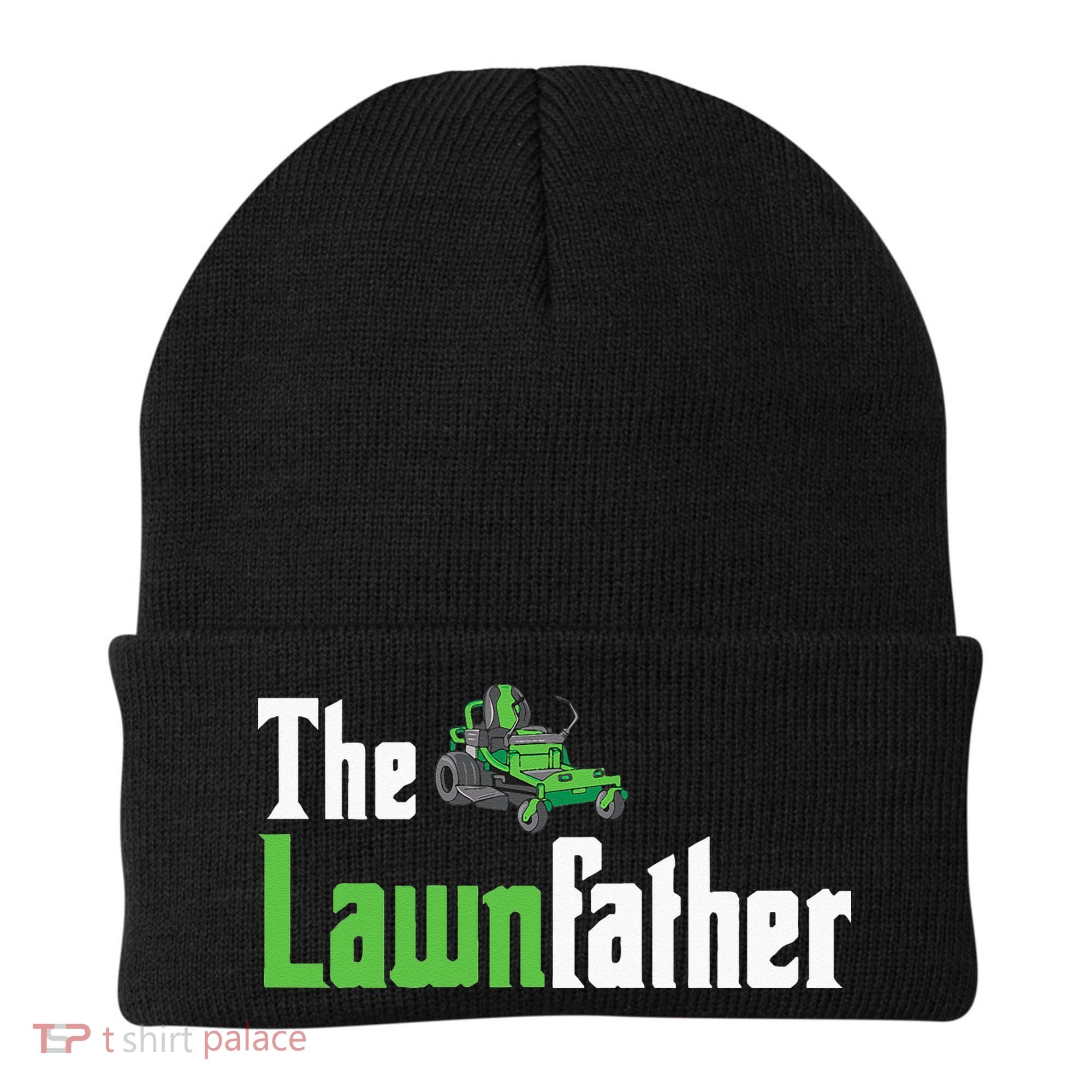 The Lawnfather Funny Lawn Mowing Beanie