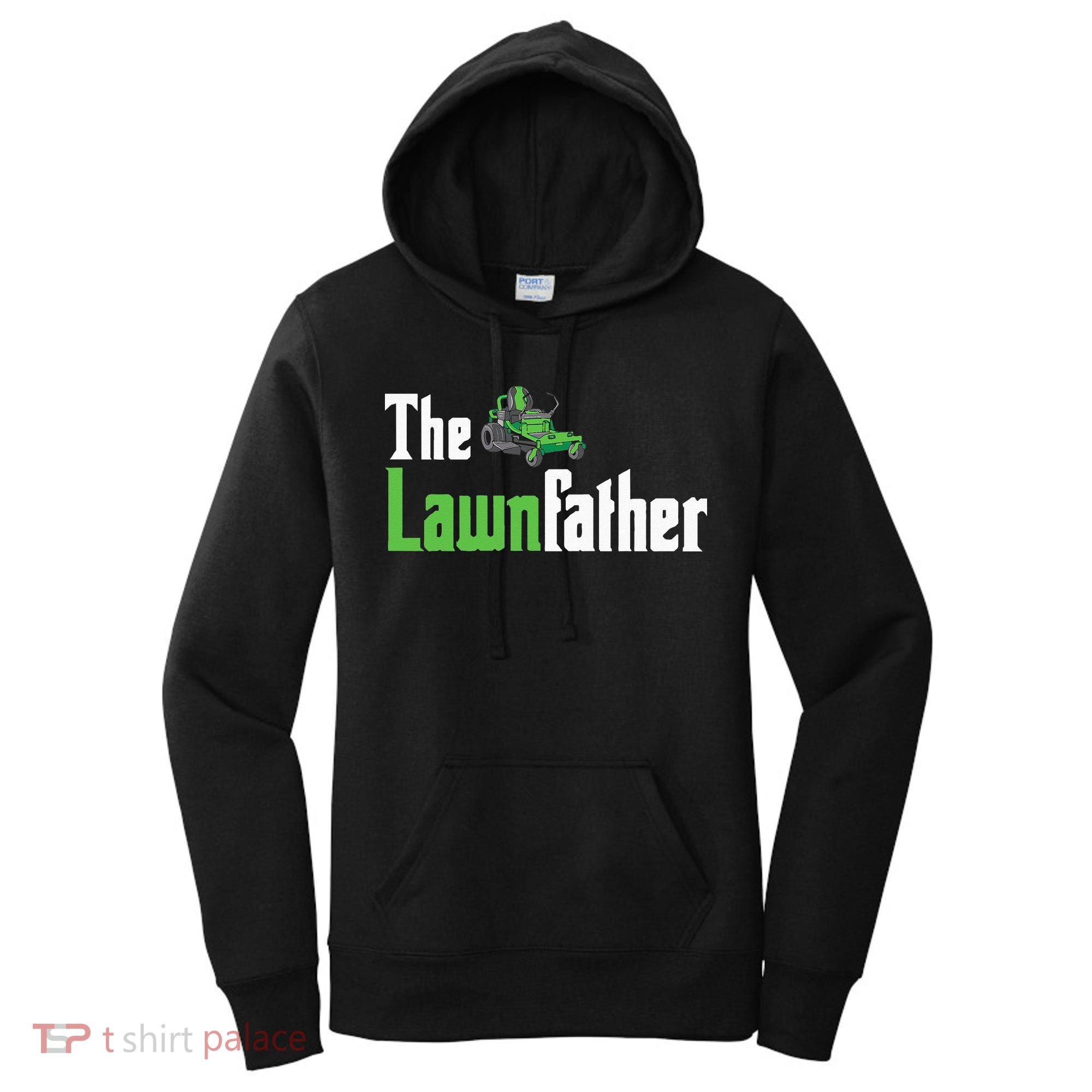 The Lawnfather Funny Lawn Mowing Women's Hoodie