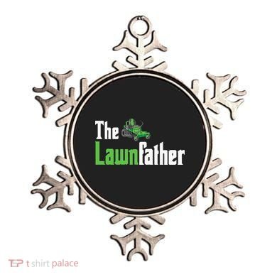 The Lawnfather Funny Lawn Mowing Ornament