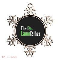 The Lawnfather Funny Lawn Mowing Ornament thumb 0