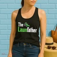The Lawnfather Funny Lawn Mowing Women's Tank Top thumb 2