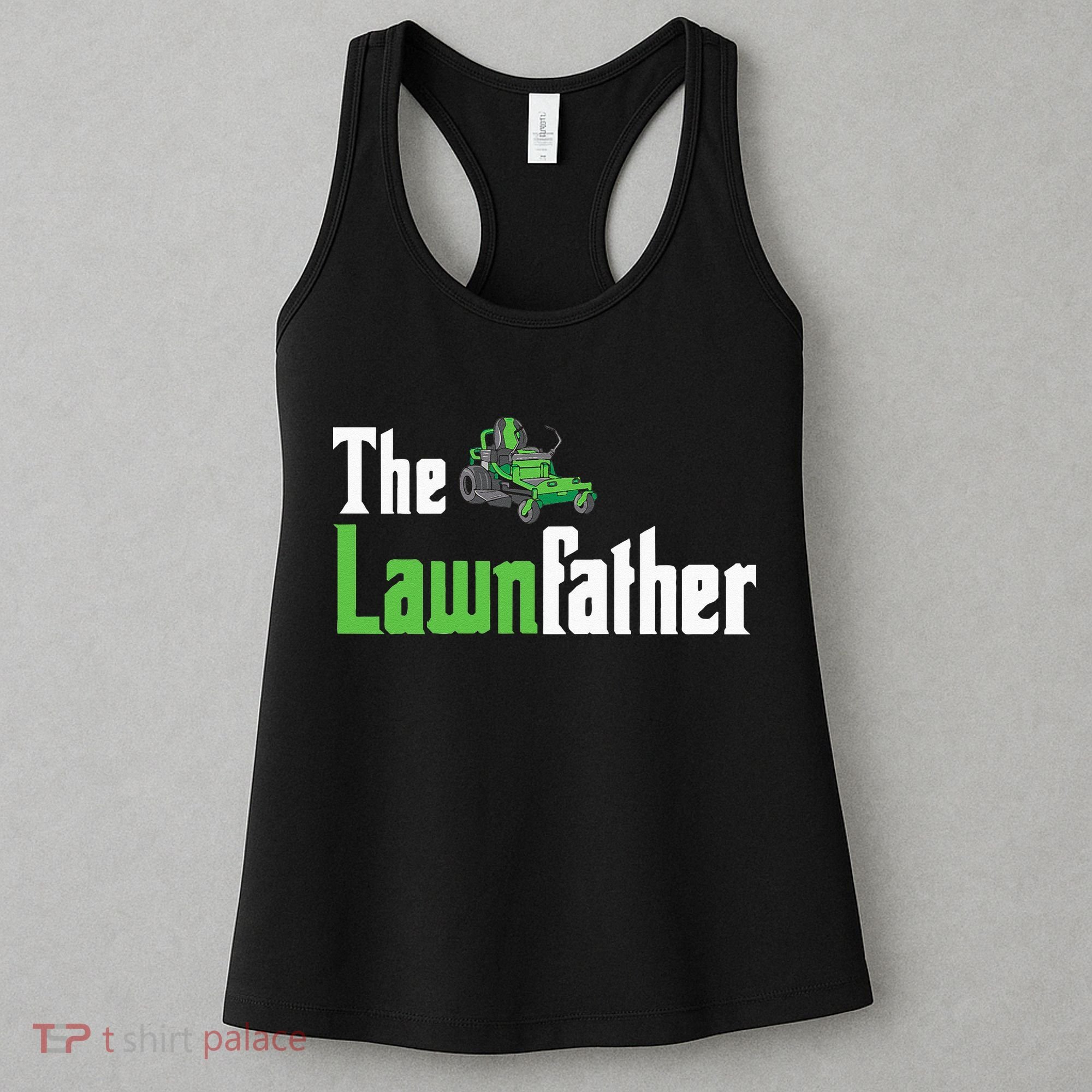 The Lawnfather Funny Lawn Mowing Women's Tank Top
