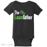 The Lawnfather Funny Lawn Mowing Baby Bodysuit thumb 0