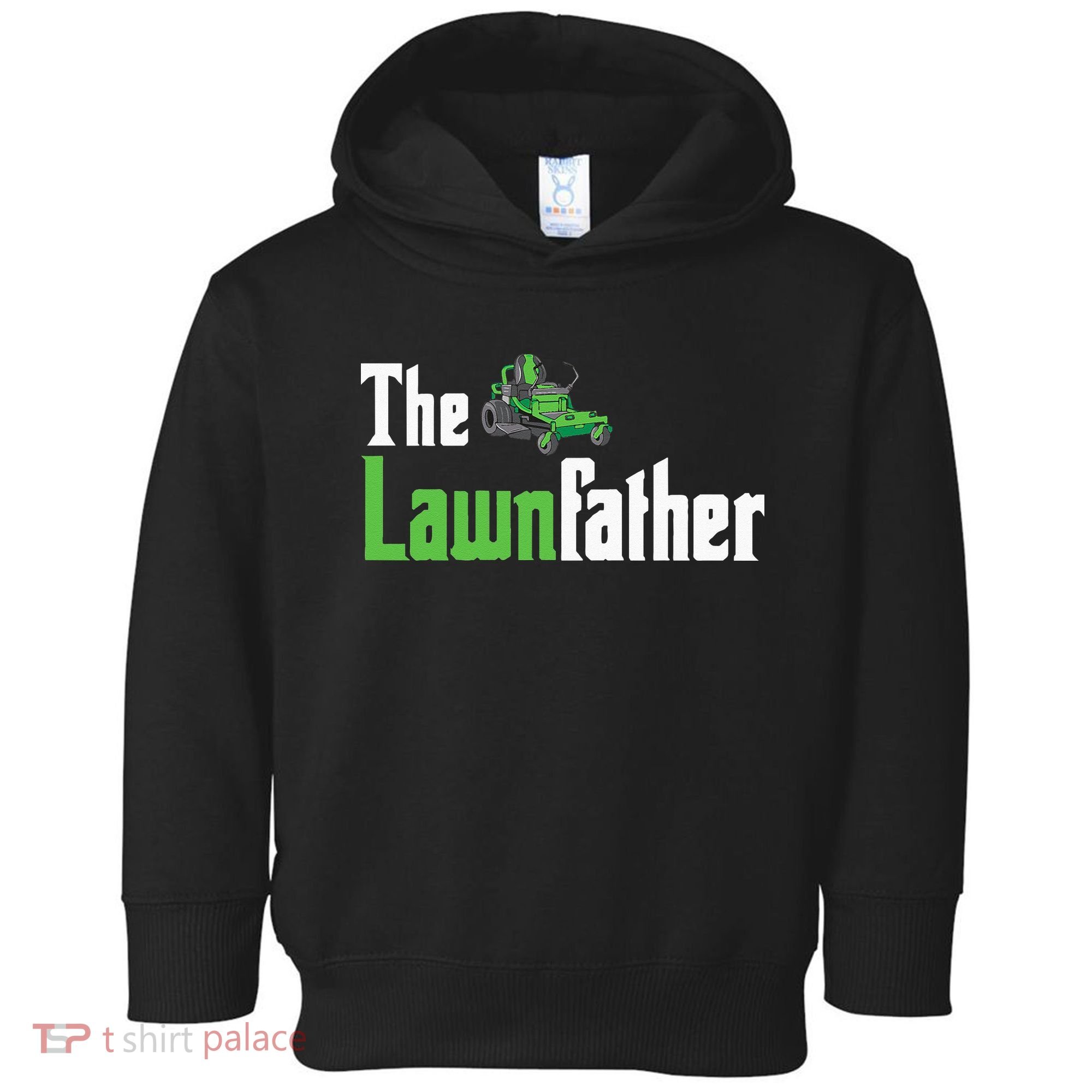 The Lawnfather Funny Lawn Mowing Toddler Hoodie