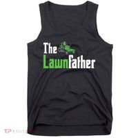The Lawnfather Funny Lawn Mowing Tank Top thumb 0