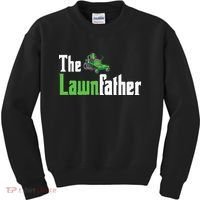 The Lawnfather Funny Lawn Mowing Kids Sweatshirt thumb 0