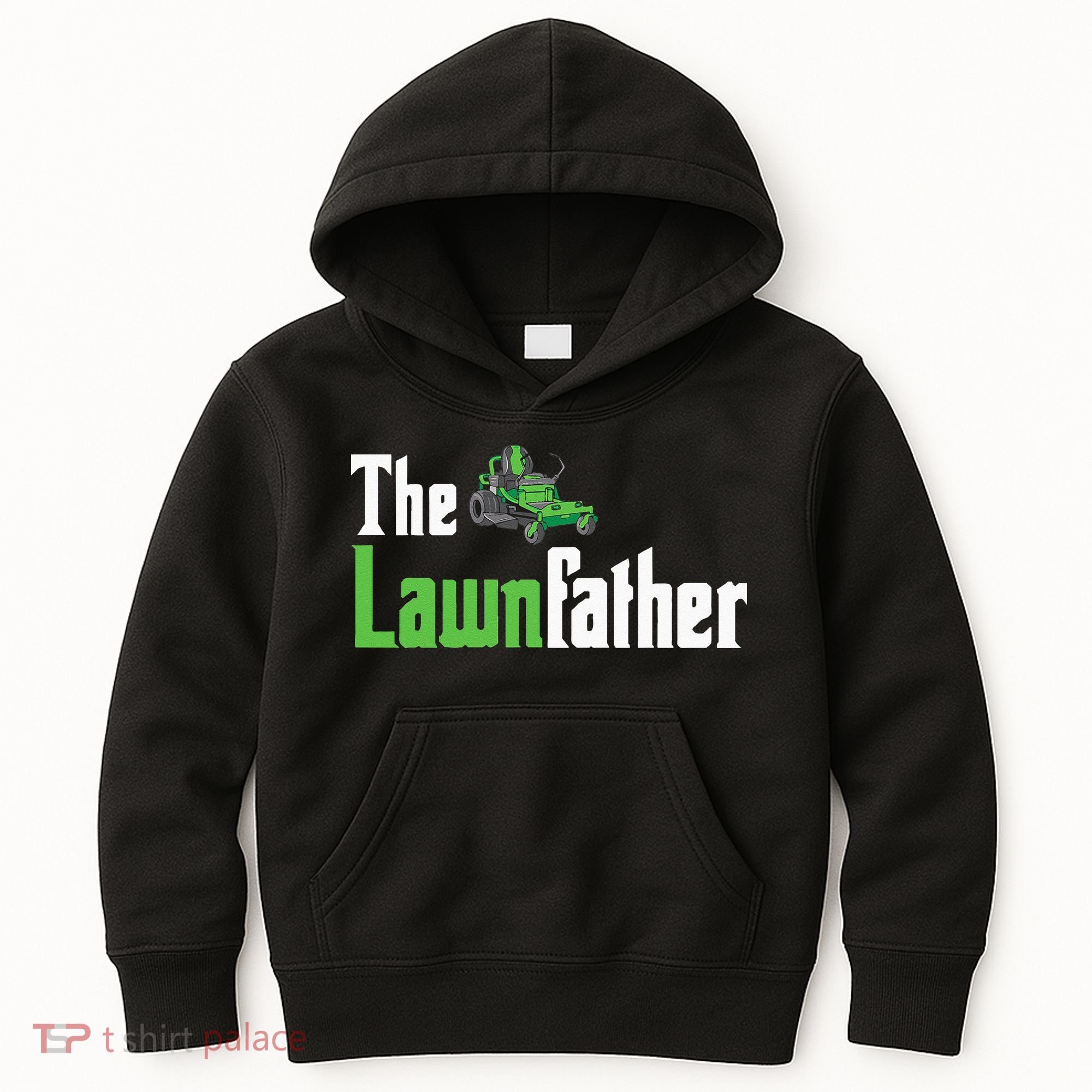 The Lawnfather Funny Lawn Mowing Kids Hoodie