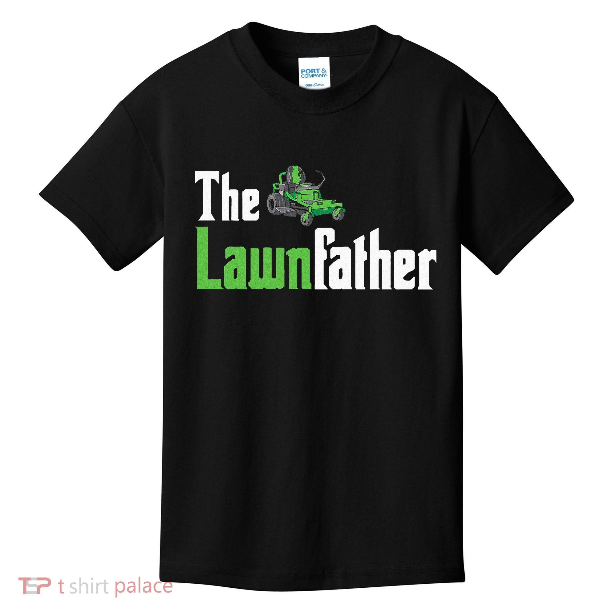 The Lawnfather Funny Lawn Mowing Kids T-Shirt