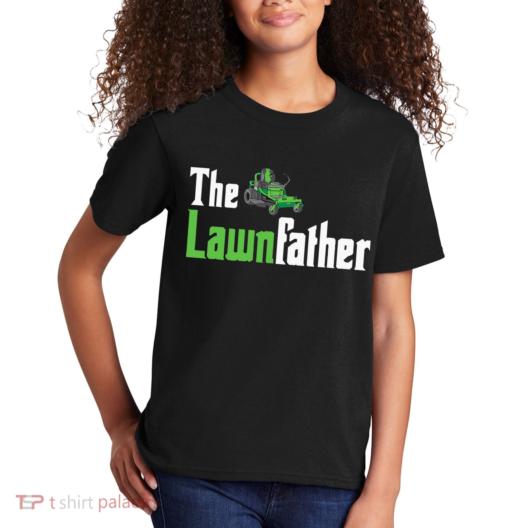 The Lawnfather Funny Lawn Mowing Kids T-Shirt