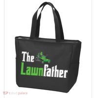The Lawnfather Funny Lawn Mowing Tote Bag thumb 3