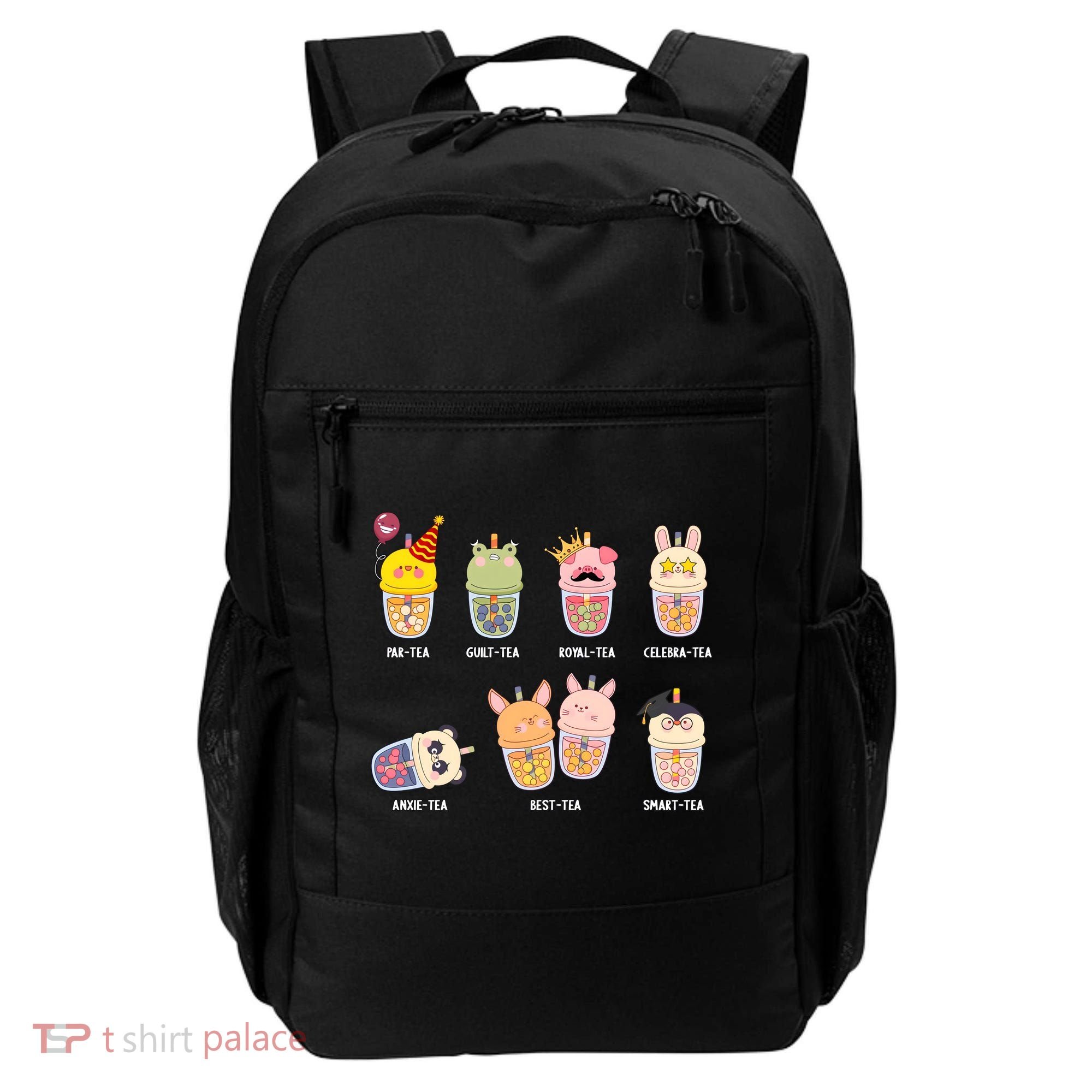 Tea Life Funny Cute Milk Tea Cup Milk Tea Lover Humorous Puns Backpack