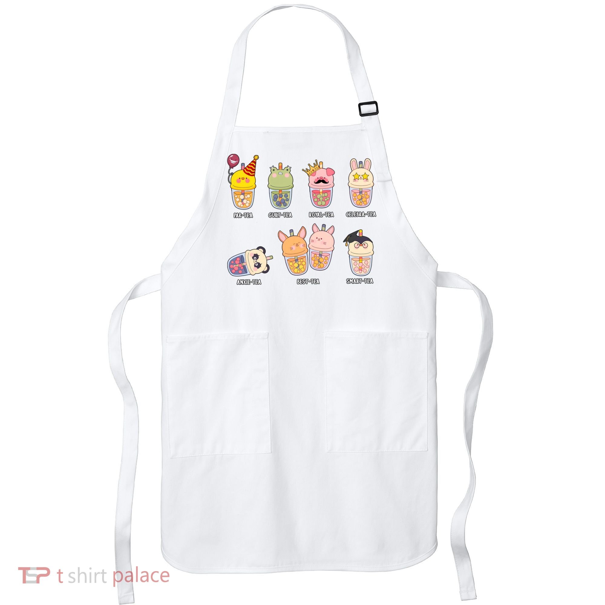 Tea Life Funny Cute Milk Tea Cup Milk Tea Lover Humorous Puns Apron