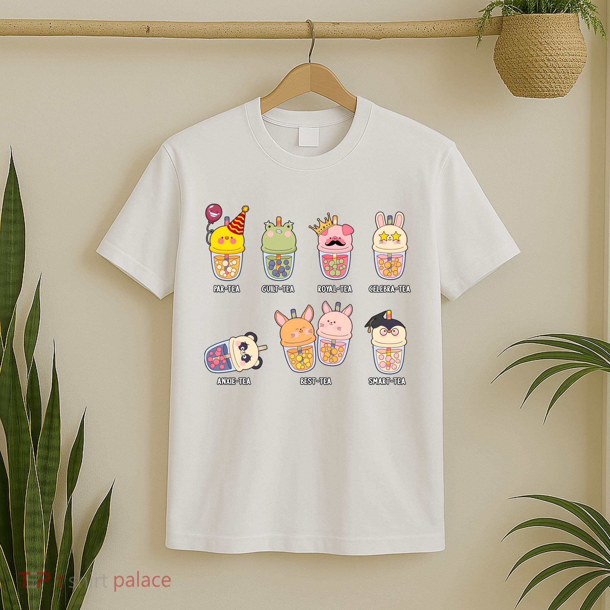 Tea Life Funny Cute Milk Tea Cup Milk Tea Lover Humorous Puns T-Shirt