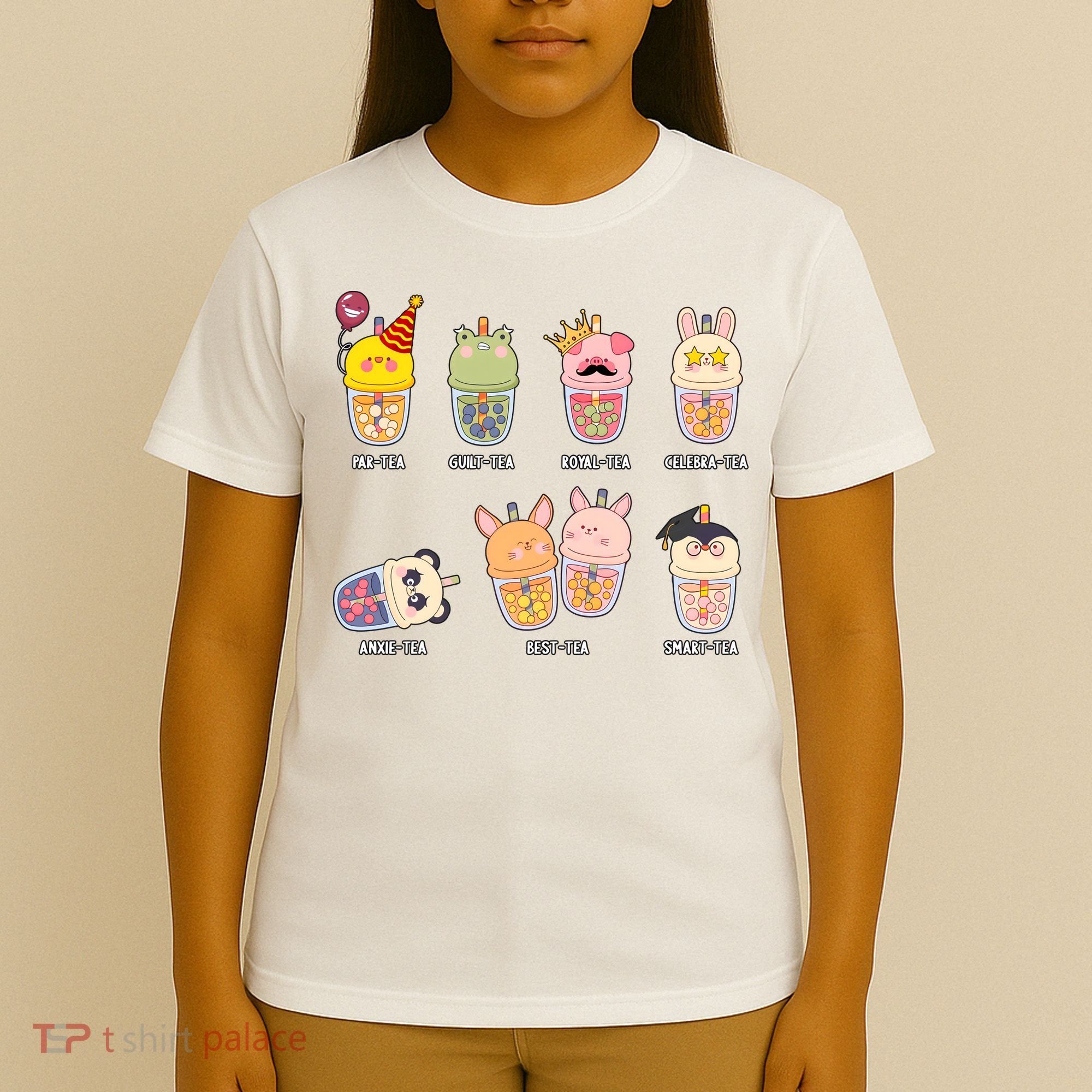 Tea Life Funny Cute Milk Tea Cup Milk Tea Lover Humorous Puns T-Shirt