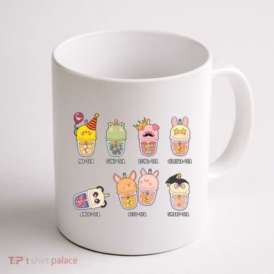 Tea Life Funny Cute Milk Tea Cup Milk Tea Lover Humorous Puns Coffee Mug back