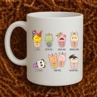 Tea Life Funny Cute Milk Tea Cup Milk Tea Lover Humorous Puns Coffee Mug thumb 2