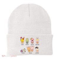 Tea Life Funny Cute Milk Tea Cup Milk Tea Lover Humorous Puns Beanie thumb 0